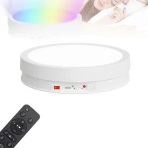 جهاز للعرض يدور 360 درجه يمين او يسار في اضائه مع درجات