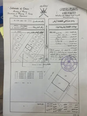 Residential Land for Sale in Al Dakhiliya Bahla