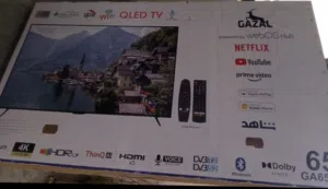 شاشه 65بوصه غزال نظام LGأستعمال شهر