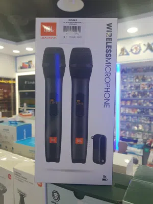 JBL Wireless Microphone 2 Set Wireless Microphone System  ميكروفون لاسلكي JBL 2 مجموعة نظام ميكروفون