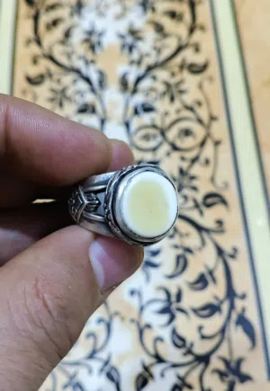 خاتم عطف بحري مشروط صياغته يدويه ثقيله جميل جدا الخاتم عطف بحري صياغته يدويه ثقيله جدا جدا