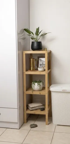 Boho-Modern accent shelf