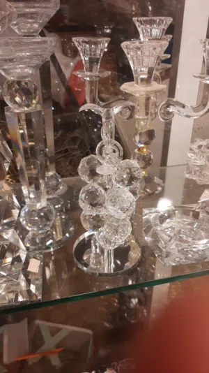 تحف وشمعدان كريستال