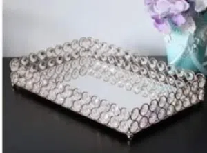 صينيه ضيافه فاخره مرايه و خرز جديده