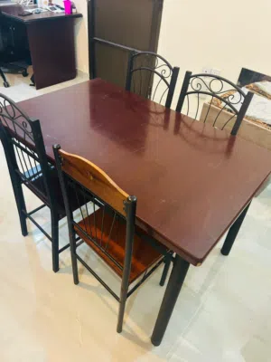 Dining table set with 4 chairs