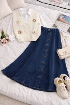 توينز بلوزة و قميص و تنورة