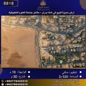 Residential Land for Sale in Amman Shafa Badran