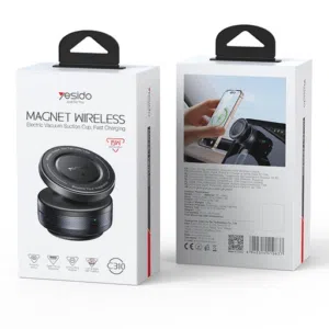 YESIDO C310 Vacuum cup Magsafe Holder With Ball Head- 15W Wreless Charger