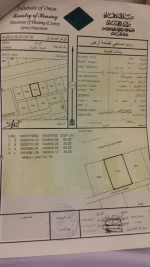 Residential Land for Sale in Al Dakhiliya Nizwa