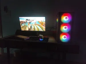 للبيع – Setup Gaming احترافي كامل جاهز فوراً   جهاز قوي جداً + شاشتين + إكسسوارات كاملة