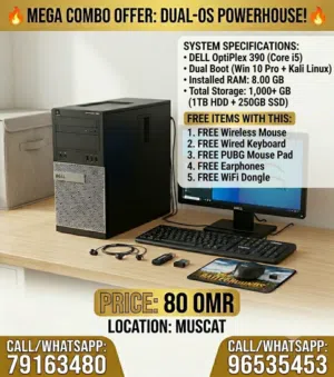 MEGA COMBO OFFER: Dell i5 Dual-OS Powerhouse
