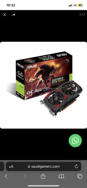 ASUS Cerberus GeForce GTX 1050 Ti OC Edition 4GB GDDR5 (Got the original box)