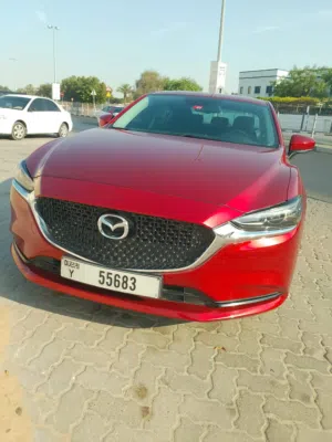 Mazda 6 model 2023 Red economy car with screen