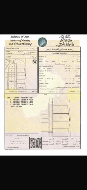 Residential Land for Sale in Al Batinah Barka