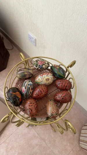 Vintage eggs 1970s hand made