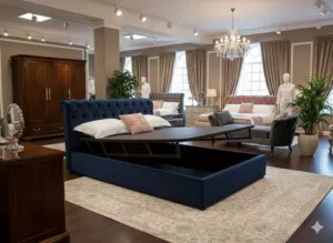 السرير الكابتونية حيث تلتقي الفخامة بالراحة ليس مجرد سرير، بل قطعة فنية تُجسّد الذوق الرفيع