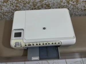 طابعه hp + سكنر + طابعه اقراص دي في دي للبيع السعر 60  بيها مجال