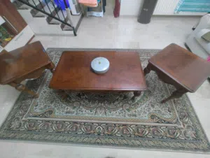 طقم طاولات وسط خشب زان قشرة بلوط