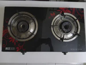 MX Glass Top Gas Stove (2 Burners) - BHD 5 price is negotiable