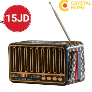 راديو كلاسيك حجم وسط بتصميم أنيق! صوت قوي وشكل كلاسيكي راقي.