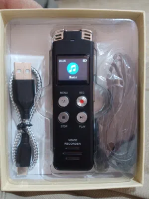 64GB مسجل صوت رقمي - تسجيل عالي الجودة ، تنشيط صوتي ، سهولة نقل الملفات ، تكرار A-B ، حجم صغي
