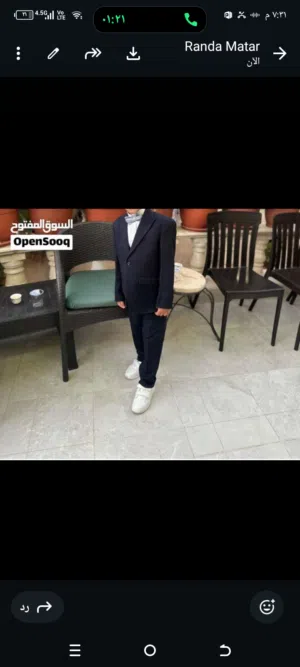 بدله اطفال بحاله ممتازة لبسه وحدة لونها كحلي