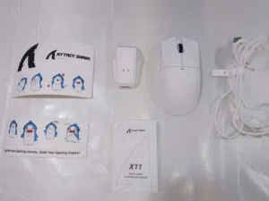 للبيع Attack Shark X11 – بحالة الوكالة    استعمال أسبوعين فقط، بحالة الوكالة ويعمل بكفاءة 100