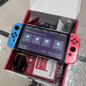 Nintendo Switch OLED Modded with Accessories box 128gb card