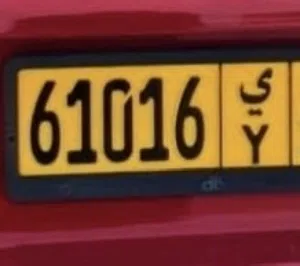 رقم لوحة سيارة مميز للبيع بدايته 6 ونهايته 6