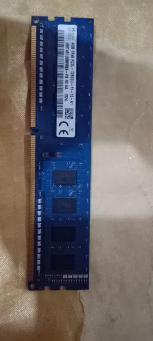رامة Hynix 4GB DDR3L Desktop 1600MHz بحالة ممتازة (رامه كمبيوتر) قابل لتنزيل السعر لسرعه البيع