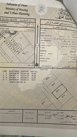 Residential Land for Sale in Al Sharqiya Al Mudaibi