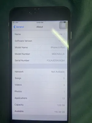 Apple ‏iPhone 6 Plus ‏128 GB ‏Grey