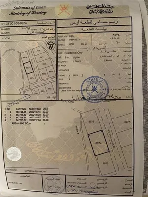 Residential Land for Sale in Muscat Bosher