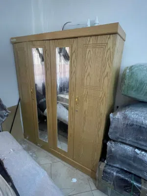 Four-Door Wooden Wardrobe and