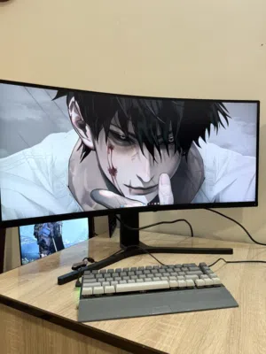 للبيع شاشة Xiaomi Mi Curved Gaming Monitor 34 مستعملة بحالة جيدة