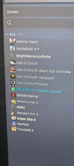 حسابsteam يحتوي على احدث الالعاب الاصليه اونلاين