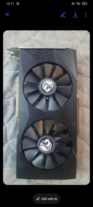 كارت شاشة rx580 8gb نضيف شبه جديد السعر 115 الف