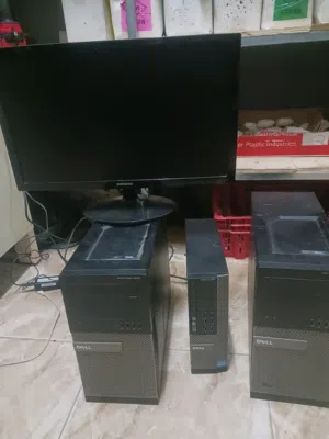 3 كمبيوترات وشاشة كلهم ب 400 شيكل قابل للمراعاة