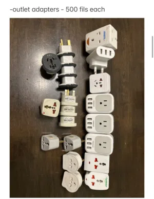 wires sockets and adapters