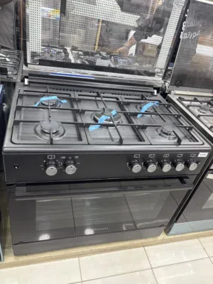 فرن كونتي اسود 5 عيون 90*60 مناصب ثقيلة بأقل الأسعار بالمملكه من معرض نازا للاجهزه الكهربائيه