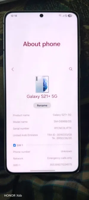 Samsung Galaxy S21 Plus 5G Blue 256GB Used – Excellent Condition