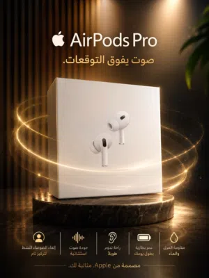 Air Pods Pro 2 وصلة شحن مجانًا مناسبة لجميع أنواع الهواتف جودة صوت ممتازة تدعم الش