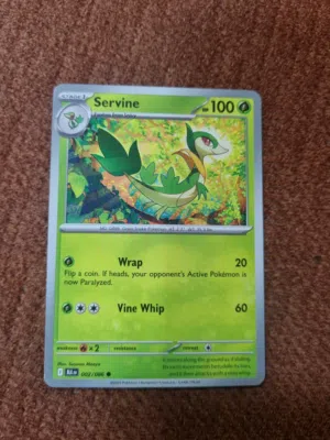 2025 POKÉMON BLACK BOLT REVERSE HOLO #002/086 SERVINE CGC 10 GEM MINT