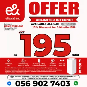 Limit Wireless Etisalat Home Wifi Connection New. Plan