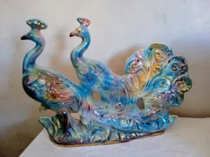 تحفة ايطالية راقية من السيراميك مطلية بماء الذهب للديكور