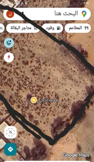السلام عليكم ورحمة الله وبركاته أرض في تاجوراء الوادي الشرقي في مشروع النصر المساحة:973 متر مربع ...