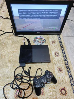 بليستيشن 2 مع كنترول واحد ولعبتين