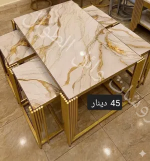 طاولات وسط طربيزات بسعر حرق بورسلان 5 قطع بورسلان 45 دينار