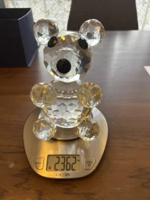 Crystal glass bear