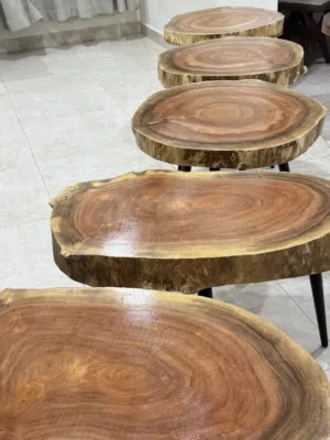 طاولات جذع طبيعي 100%